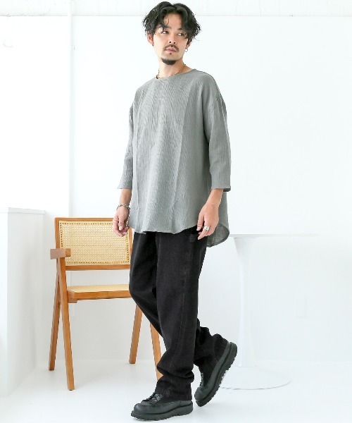 LUXSTYLE(ラグスタイル)の「ウエストシャーリングペインターパンツ(デニムパンツ・メンズ・ブラック系その他/インディゴブルー/ストライプ/ブルー系その他・M/L/XL)」の6枚目の写真