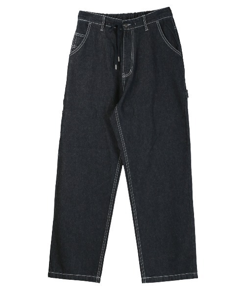 LUXSTYLE(ラグスタイル)の「ウエストシャーリングペインターパンツ(デニムパンツ・メンズ・ブラック系その他/インディゴブルー/ストライプ/ブルー系その他・M/L/XL)」の15枚目の写真