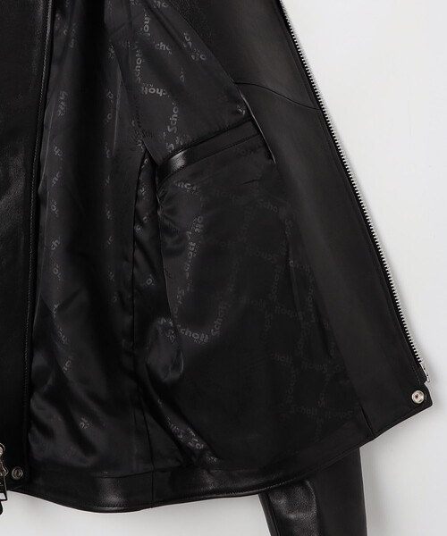 Schott セミダブルライダースジャケット S 黒 SCHOTT/別注 セミダブル ライダース ジャケット｜Daytona Park(FREAK'S