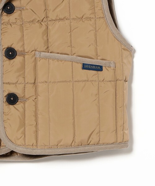 Ray BEAMS（レイビームス）の「LAVENHAM / クロップド コクーン ミックフィールド（WOMENS）（ベスト・レディース・ブラック・10）」の9枚目の写真