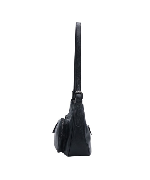 GUSCIO(グッシオ)の「【グッシオベーシック】アウトポケットショルダーバッグ(ショルダーバッグ・レディース・ブラック/グレー/シルバー/レッド/モカ・FREE)」の6枚目の写真