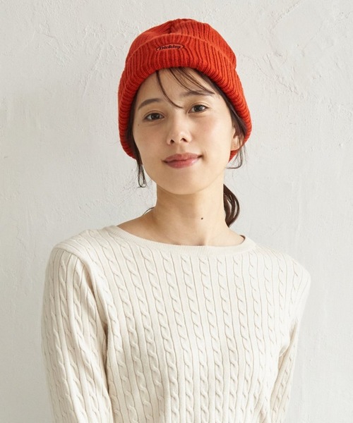 Dickies（ディッキーズ）の「Dickies ディッキーズ ニットワッチ（ニットキャップ/ビーニー・レディース・アイボリー/グレー/オレンジ/ブラック・FREE）」の5枚目の写真