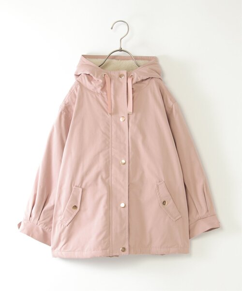 ikka（イッカ）の「【親子コーデ】総裏ファーマンパジャケット（110~160cm）（ブルゾン・キッズ・チェリーレッド/ベージュ・S/M/L/XL/XS）」の17枚目の写真