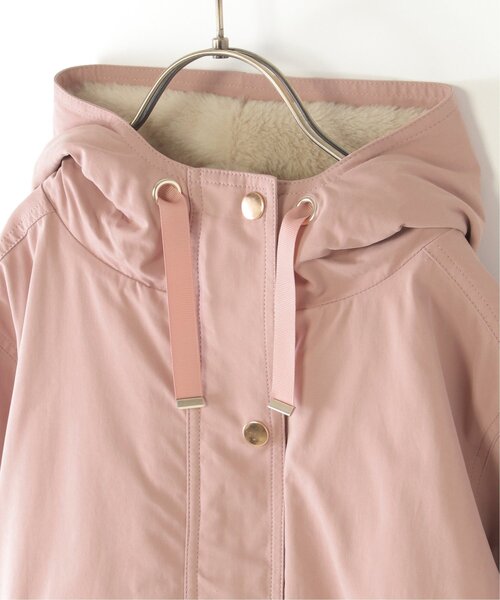 ikka（イッカ）の「【親子コーデ】総裏ファーマンパジャケット（110~160cm）（ブルゾン・キッズ・チェリーレッド/ベージュ・S/M/L/XL/XS）」の22枚目の写真