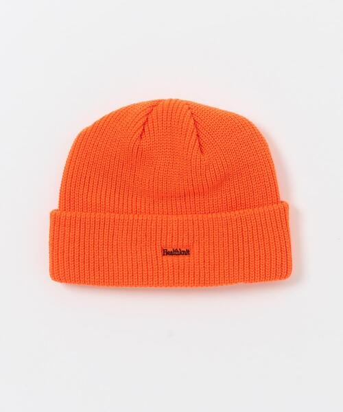 ITEMS URBANRESEARCH(アイテムズ アーバンリサーチ)の「Healthknit ロゴ刺繍 Knit Watch(ニットキャップ/ビーニー・メンズ・ブラック/ネイビー/オレンジ・-)」の3枚目の写真