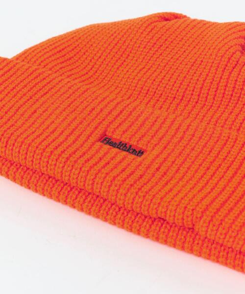 ITEMS URBANRESEARCH(アイテムズ アーバンリサーチ)の「Healthknit ロゴ刺繍 Knit Watch(ニットキャップ/ビーニー・メンズ・ブラック/ネイビー/オレンジ・-)」の5枚目の写真