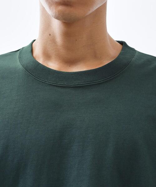 THE SHOP TK （ザ ショップ ティーケー ）の「ハンドステッチ長袖Tシャツ 【洗濯機OK】（Tシャツ/カットソー・メンズ・ブラック/ブルーグリーン/オフホワイト・02/03/04）」の19枚目の写真