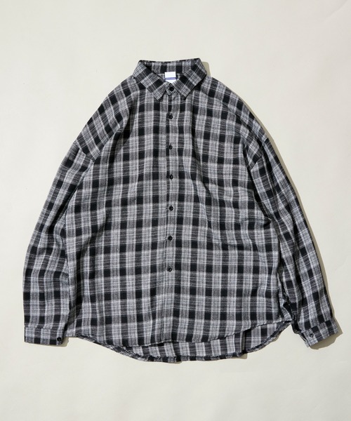 セール】G 10A11 ワイド フランネル チェック シャツ（シャツ/ブラウス