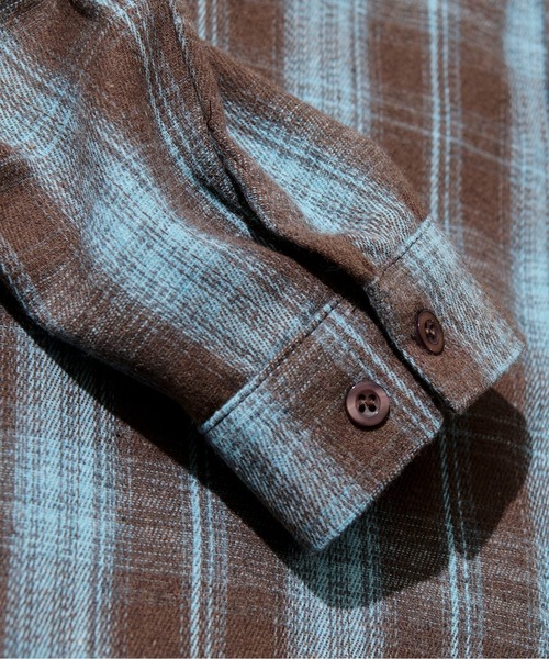 CALIFORNIA OUTFITTERS（カリフォルニア アウトフィッターズ）の「10A11 ワイド フランネル チェック シャツ（シャツ/ブラウス・メンズ・ブラック/グリーン/ブラウン・FREE）」の8枚目の写真