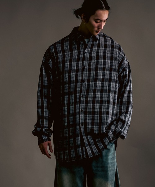 CALIFORNIA OUTFITTERS（カリフォルニア アウトフィッターズ）の「10A11 ワイド フランネル チェック シャツ（シャツ/ブラウス・メンズ・ブラック/グリーン/ブラウン・FREE）」の15枚目の写真