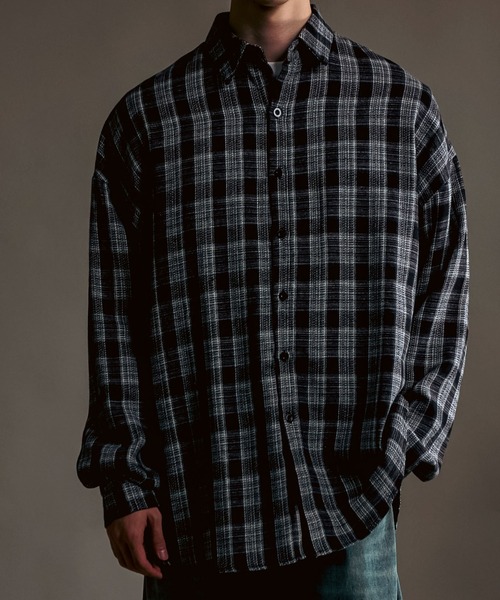 CALIFORNIA OUTFITTERS（カリフォルニア アウトフィッターズ）の「10A11 ワイド フランネル チェック シャツ（シャツ/ブラウス・メンズ・ブラック/グリーン/ブラウン・FREE）」の18枚目の写真