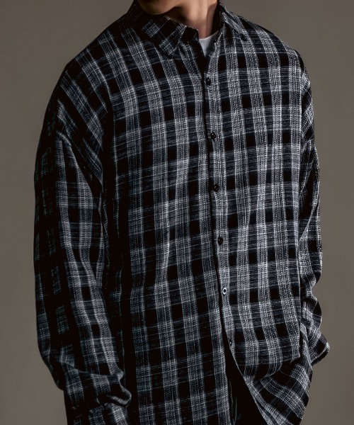 CALIFORNIA OUTFITTERS（カリフォルニア アウトフィッターズ）の「10A11 ワイド フランネル チェック シャツ（シャツ/ブラウス・メンズ・ブラック/グリーン/ブラウン・FREE）」の19枚目の写真