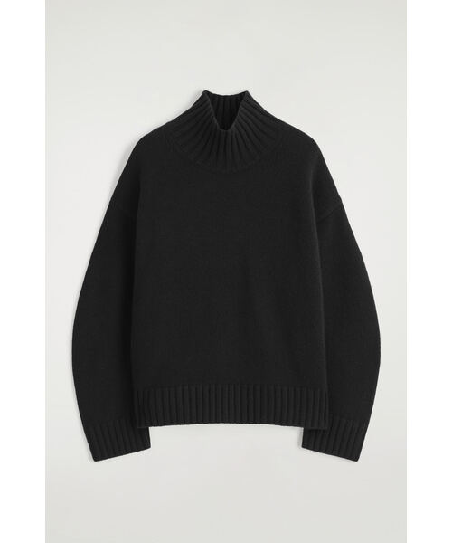 コス COS カシミヤ100％ 厚手 ハイネック ニット プルオーバー XS コス COS カシミヤ100％ 厚手 ハイネック ニット プルオーバー XS