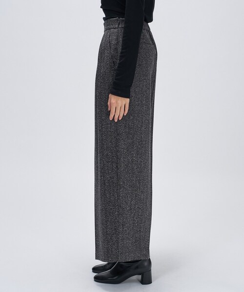 cloenc(クロエンス)の「【手洗い可】ダブルタックヘリンボーンワイドパンツ(その他パンツ・レディース・ブラック系3/ダークブラウン系3・02/01/03)」の15枚目の写真