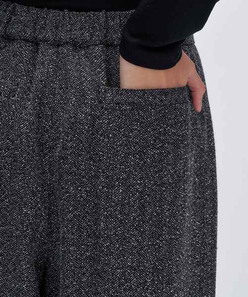 cloenc(クロエンス)の「【手洗い可】ダブルタックヘリンボーンワイドパンツ(その他パンツ・レディース・ブラック系3/ダークブラウン系3・02/01/03)」の20枚目の写真
