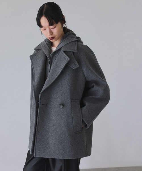 ウールボンディングミドルコート（ステンカラーコート）｜ADAM ET ROPE