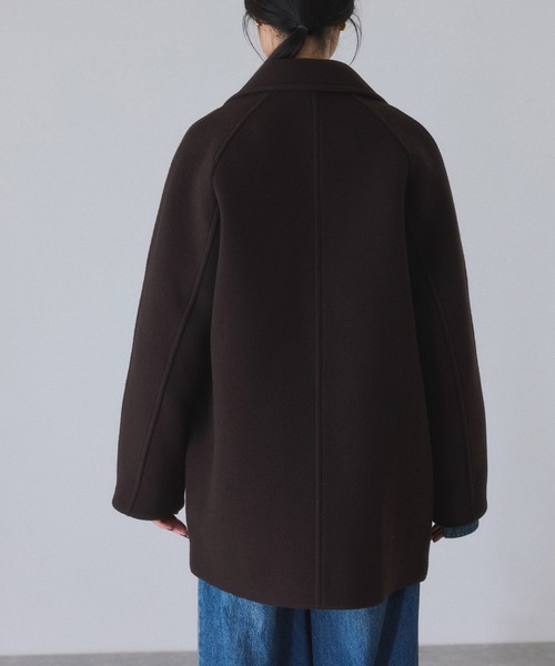 ウールボンディングミドルコート（ステンカラーコート）｜ADAM ET ROPE