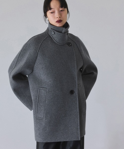 ウールボンディングミドルコート（ステンカラーコート）｜ADAM ET ROPE