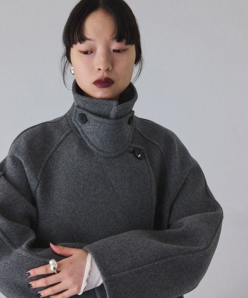 ウールボンディングミドルコート（ステンカラーコート）｜ADAM ET ROPE