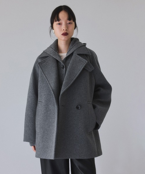 ウールボンディングミドルコート（ステンカラーコート）｜ADAM ET ROPE