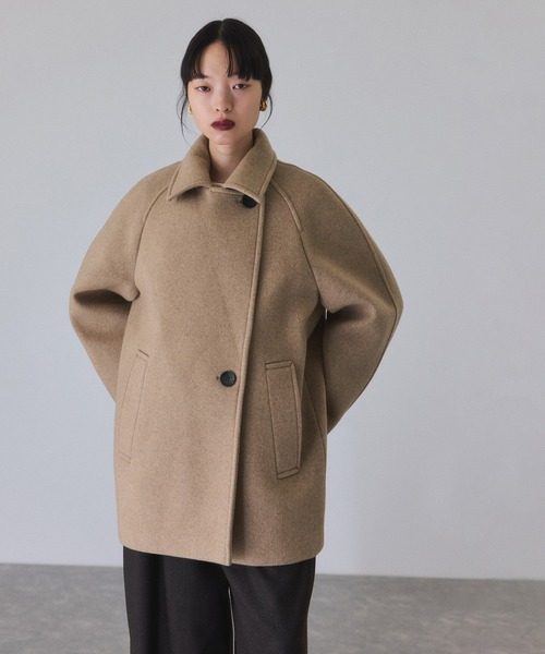 .*︎様 アダムエロペ　ウールボンディングミドルコート　キャメル ウールボンディングミドルコート｜ADAM ET ROPE' FEMME アダム エ ロペ