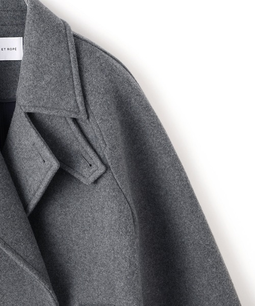 ウールボンディングミドルコート（ステンカラーコート）｜ADAM ET ROPE