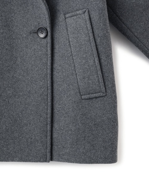 ウールボンディングミドルコート（ステンカラーコート）｜ADAM ET ROPE