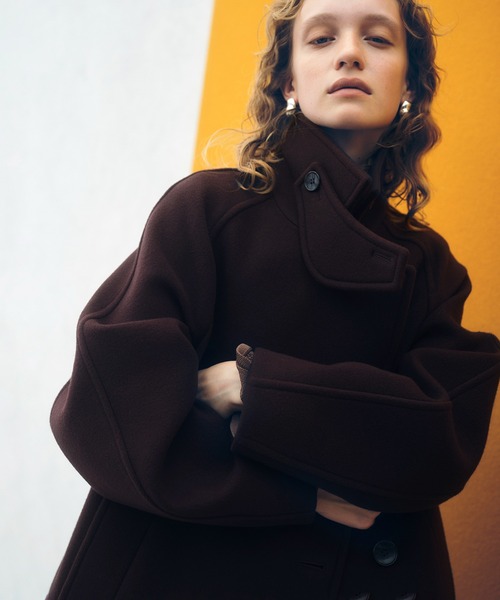 ウールボンディングミドルコート（ステンカラーコート）｜ADAM ET ROPE