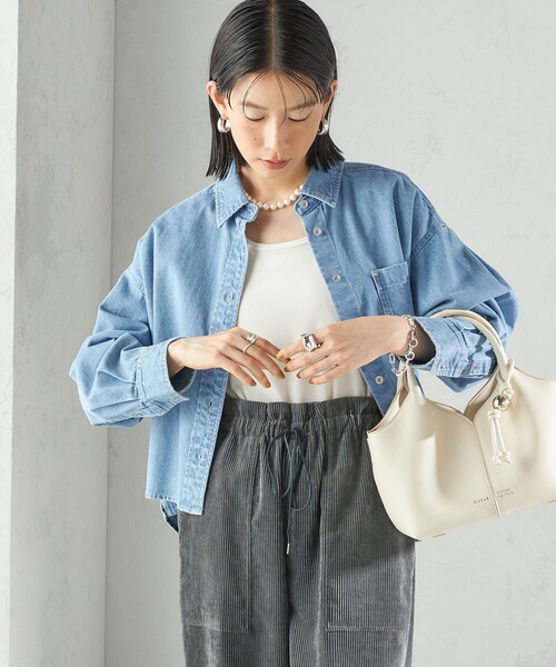 SHIPS（シップス）の「NUCLE:FIORE 2（ショルダーバッグ・レディース・ブラック/アイボリー・ONE SIZE）」の10枚目の写真