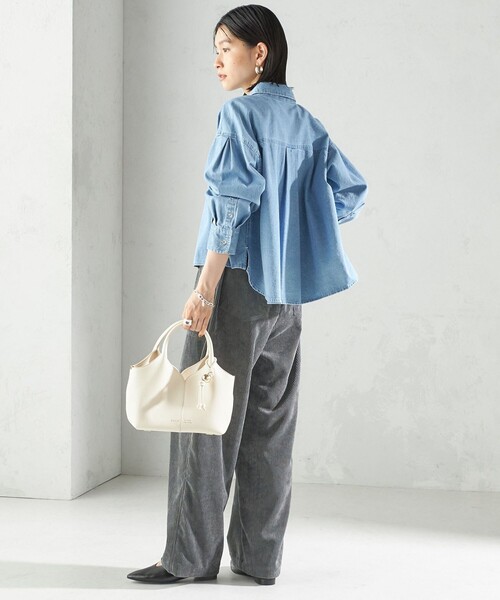 SHIPS（シップス）の「NUCLE:FIORE 2（ショルダーバッグ・レディース・ブラック/アイボリー・ONE SIZE）」の12枚目の写真