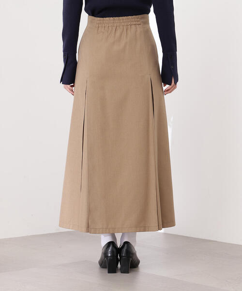 N.（N. Natural Beauty Basic）（エヌエヌナチュラルビューティーベーシック）の「【PS/低身長サイズ】ボックスタックスカート（スカート・レディース・キャメル/チャコールグレー・P/S/MEDIUM）」の5枚目の写真