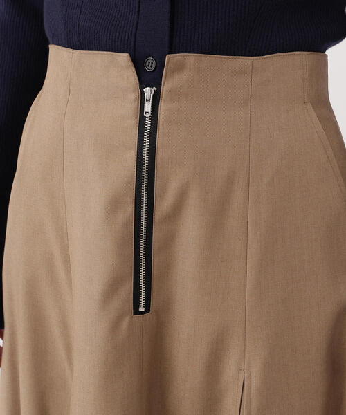 N.（N. Natural Beauty Basic）（エヌエヌナチュラルビューティーベーシック）の「【PS/低身長サイズ】ボックスタックスカート（スカート・レディース・キャメル/チャコールグレー・P/S/MEDIUM）」の6枚目の写真