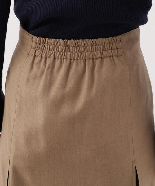 N.（N. Natural Beauty Basic）（エヌエヌナチュラルビューティーベーシック）の「【PS/低身長サイズ】ボックスタックスカート（スカート・レディース・キャメル/チャコールグレー・P/S/MEDIUM）」の7枚目の写真