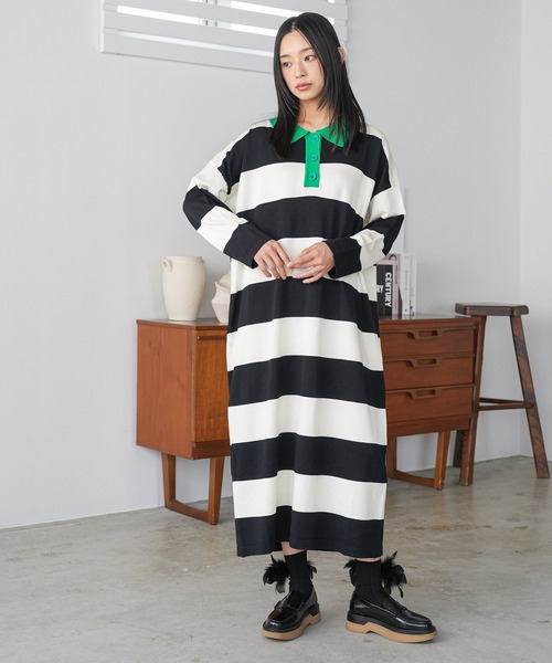 mili an deni（ミリアンデニ）の「フェザーリブソックス（ソックス/靴下・レディース・アイボリー/ブラック・F）」の7枚目の写真