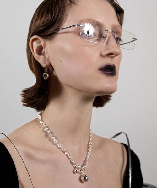 Soierie（ソワリー）の「ポム チェーン ネックレス / Pome chain necklace（ネックレス・レディース・シルバー/シルバー×ゴールド・FREE）」の14枚目の写真