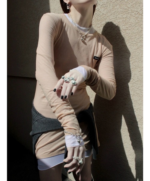 Soierie（ソワリー）の「ポム チェーン ネックレス / Pome chain necklace（ネックレス・レディース・シルバー/シルバー×ゴールド・FREE）」の12枚目の写真