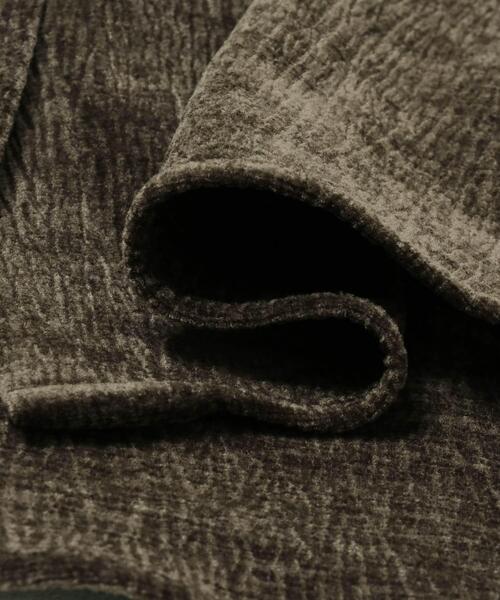 LAATO(ラート)の「wrinkle velor shirts(シャツ/ブラウス・レディース・オフホワイト/ダークグレー・FREE)」の5枚目の写真