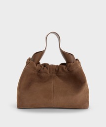 CHARLES & KEITH | Ally アリー リサイクルスエードルーシュドスラウチー チェーンハンドルバッグ(ショルダーバッグ)