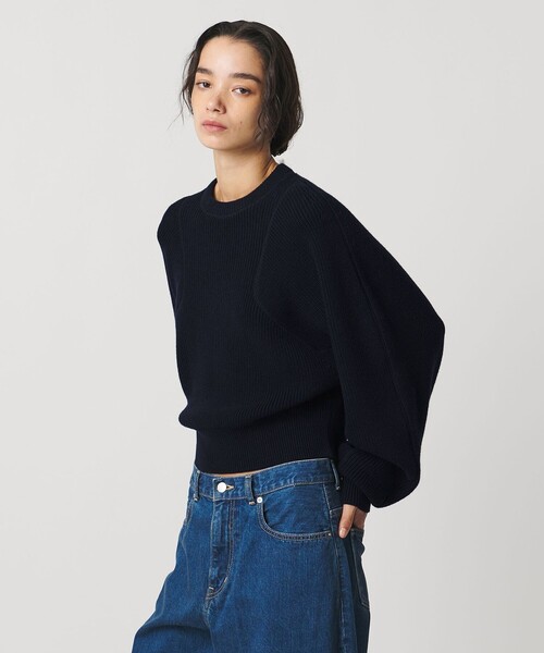 AEWEN MATOPH（イウエン マトフ）の「＜AEWEN MATOPH＞アゼステッチ ニットプルオーバー ‐ ウォッシャブル ‐（ニット/セーター・レディース・ライトグレー/ブラウン/ライトブルー/ネイビー・FREE）」の4枚目の写真