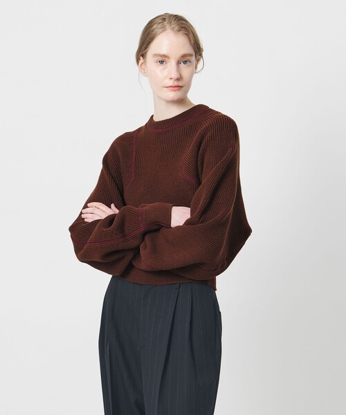 AEWEN MATOPH＞アゼステッチ ニットプルオーバー ‐ ウォッシャブル