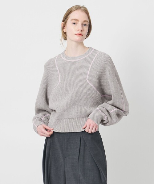 AEWEN MATOPH＞アゼステッチ ニットプルオーバー ‐ ウォッシャブル