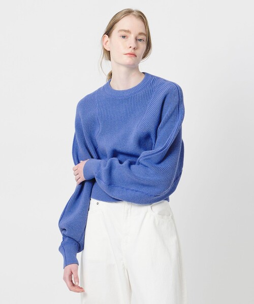 AEWEN MATOPH（イウエン マトフ）の「＜AEWEN MATOPH＞アゼステッチ ニットプルオーバー ‐ ウォッシャブル ‐（ニット/セーター・レディース・ライトグレー/ブラウン/ライトブルー/ネイビー・FREE）」の16枚目の写真