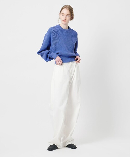 AEWEN MATOPH（イウエン マトフ）の「＜AEWEN MATOPH＞アゼステッチ ニットプルオーバー ‐ ウォッシャブル ‐（ニット/セーター・レディース・ライトグレー/ブラウン/ライトブルー/ネイビー・FREE）」の18枚目の写真