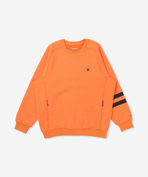 Hurley （ハーレー）の「【Hurley:ハーレー】ファントムロゴスウェット　トレーナー　ストレッチ　吸水速乾PHANTOM SWEAT BLOCK PARTY CREW（スウェット・メンズ・カーキブラウン/ブラック×ホワイト/ブラック/オフホワイト/オレンジ系その他/ブラック系その他・SMALL/MEDIUM/LARGE/X-LARGE）」の6枚目の写真