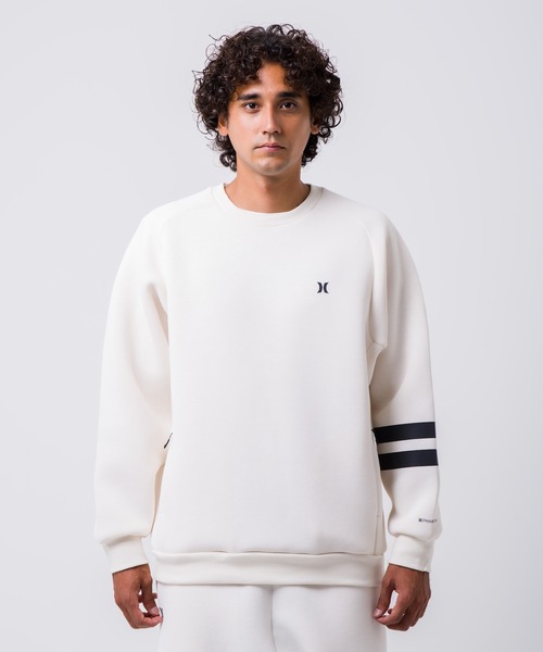 Hurley （ハーレー）の「【Hurley:ハーレー】ファントムロゴスウェット　トレーナー　ストレッチ　吸水速乾PHANTOM SWEAT BLOCK PARTY CREW（スウェット・メンズ・カーキブラウン/ブラック×ホワイト/ブラック/オフホワイト/オレンジ系その他/ブラック系その他・SMALL/MEDIUM/LARGE/X-LARGE）」の2枚目の写真