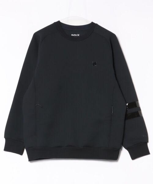 Hurley （ハーレー）の「【Hurley:ハーレー】ファントムロゴスウェット　トレーナー　ストレッチ　吸水速乾PHANTOM SWEAT BLOCK PARTY CREW（スウェット・メンズ・カーキブラウン/ブラック×ホワイト/ブラック/オフホワイト/オレンジ系その他/ブラック系その他・SMALL/MEDIUM/LARGE/X-LARGE）」の13枚目の写真