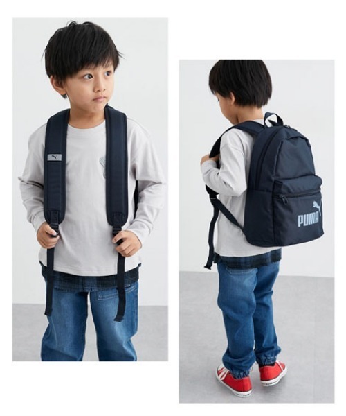 PUMA（プーマ）の「【PUMA】スモールバックパック　13L（バックパック/リュック・キッズ・ラベンダー/ブラック系/ネイビー系・FREE）」の5枚目の写真