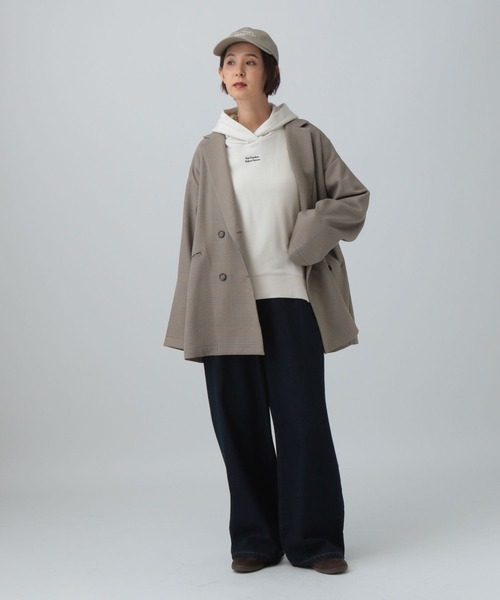 LEPSIM（レプシィム）の「チビロゴ刺繍パーカー　601682（パーカー・レディース・オフホワイト/ダークオレンジ/チャコールグレー・FREE）」の13枚目の写真