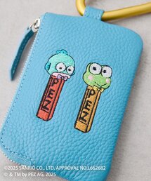 ear PAPILLONNER(イアパピヨネ)の【はぴだんぶい×PEZ(ペッツ) ×ear】本革/カラビナ付きパス&キーケース(キーケース/キーアクセサリー)