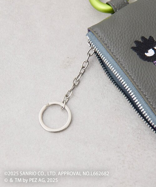はぴだんぶい×PEZ(ペッツ) ×ear】本革/カラビナ付きパス＆キーケース